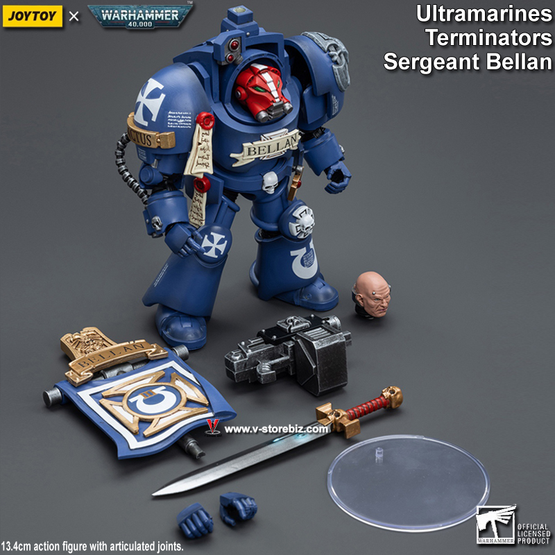 JOYTOY Warhammer 40K Ultramarines Terminators Sergeant Bellan         