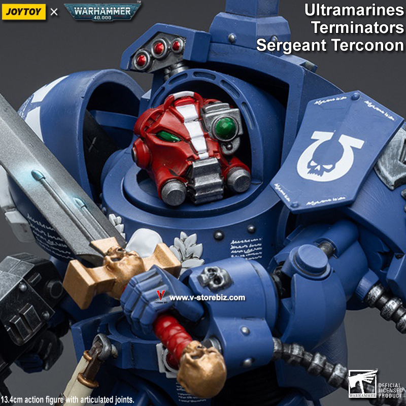 JOYTOY Warhammer 40K Ultramarines Terminators Sergeant Terconon