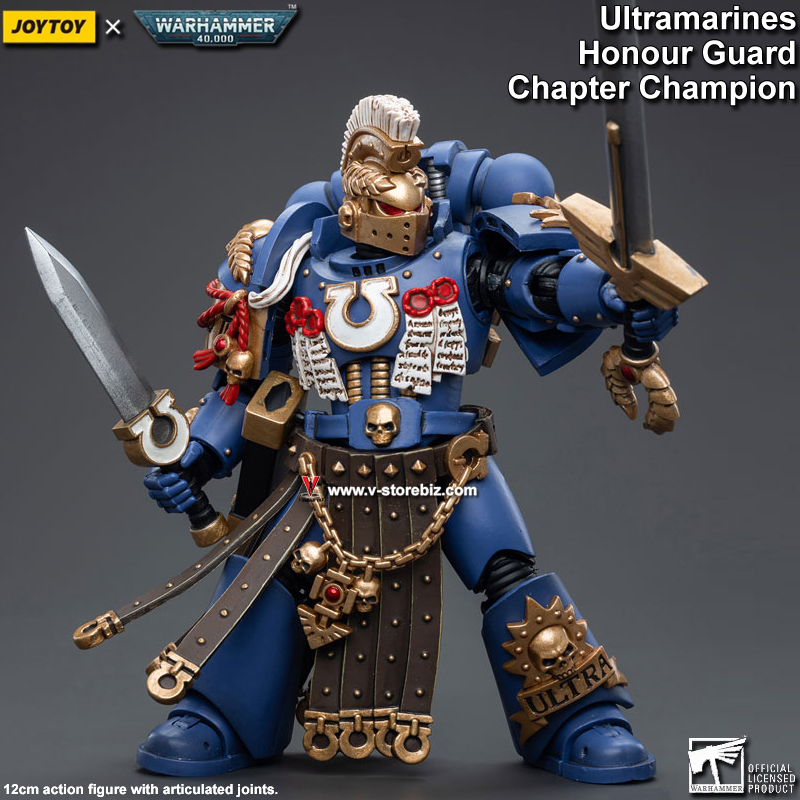 JOYTOY Warhammer 40K Ultramarines Honour Guard Chapter Champion