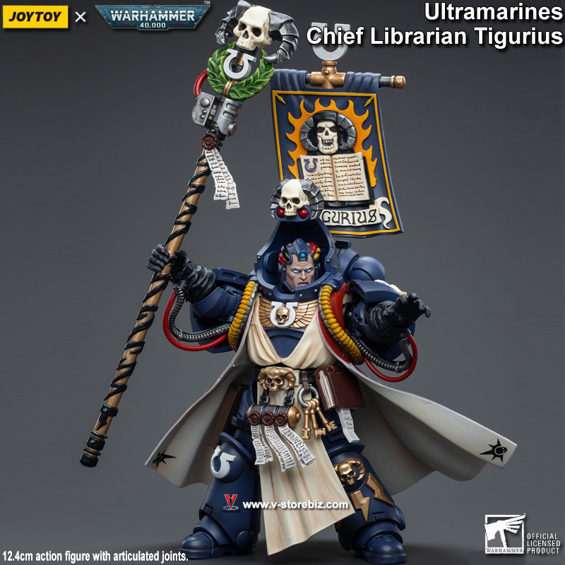 JOYTOY Warhammer 40K Ultramarines Chief Librarian Tigurius