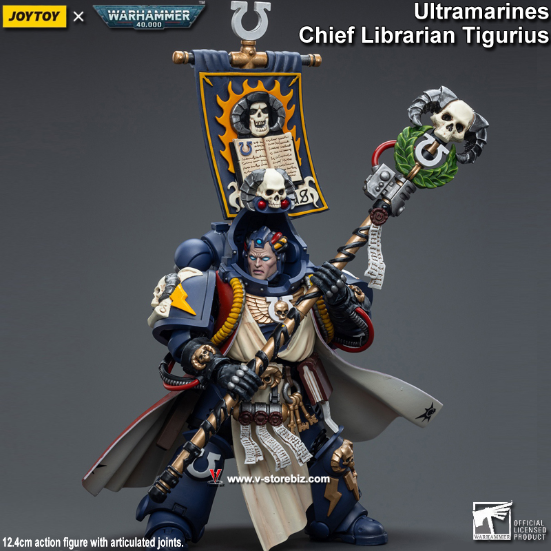 JOYTOY Warhammer 40K Ultramarines Chief Librarian Tigurius