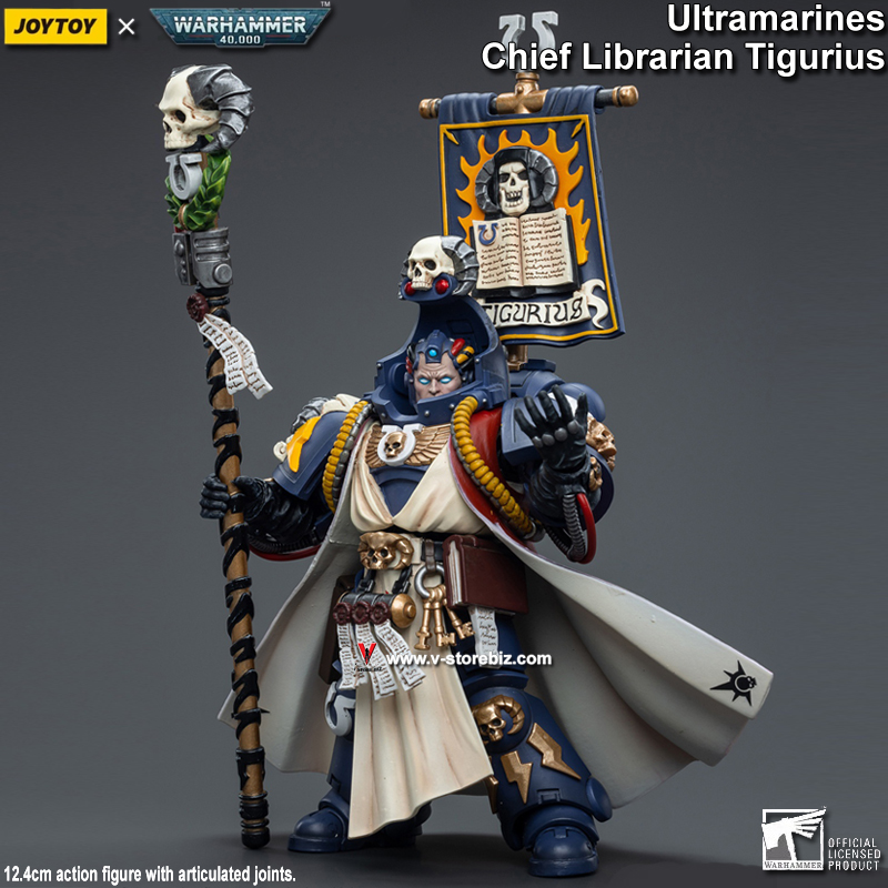 JOYTOY Warhammer 40K Ultramarines Chief Librarian Tigurius