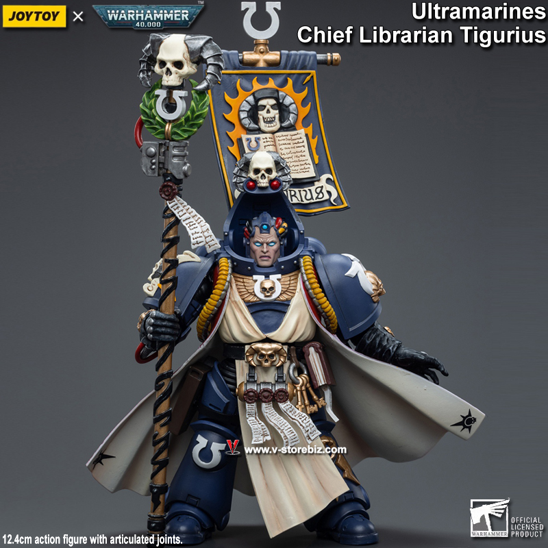 JOYTOY Warhammer 40K Ultramarines Chief Librarian Tigurius