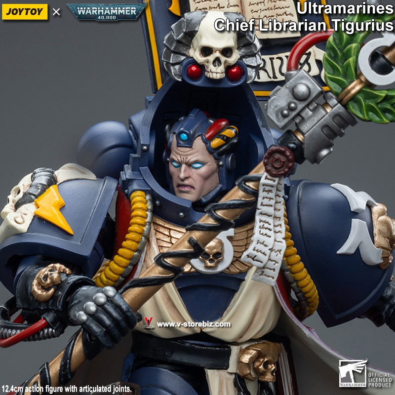 JOYTOY Warhammer 40K Ultramarines Chief Librarian Tigurius