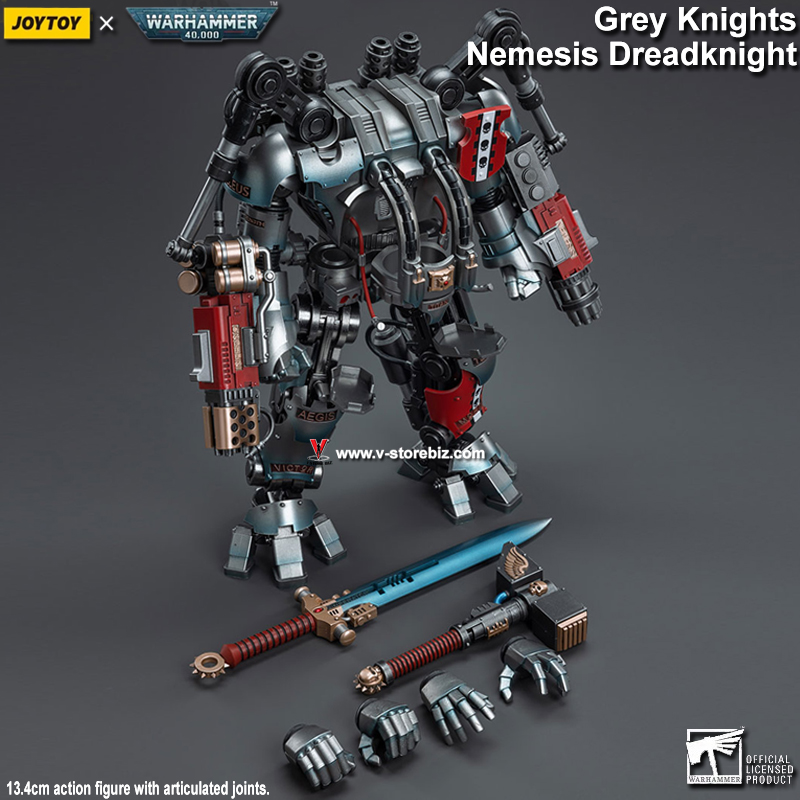 JOYTOY Warhammer 40K: Grey Knights - Nemesis Dreadknight w/ Caddon Vibova