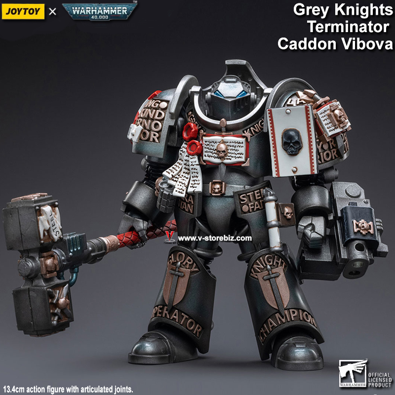 JOYTOY Warhammer 40K: Grey Knights - Nemesis Dreadknight w/ Caddon Vibova