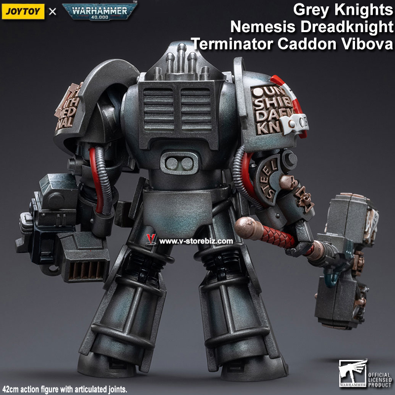 JOYTOY Warhammer 40K: Grey Knights - Nemesis Dreadknight w/ Caddon Vibova