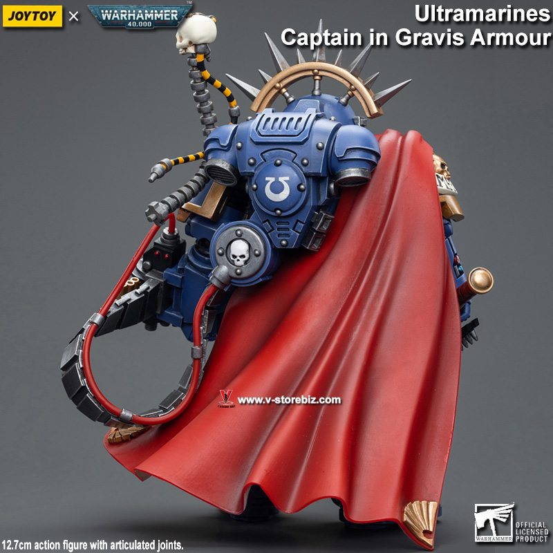 JOYTOY Warhammer 40K: Ultramarines Captain in Gravis Armour