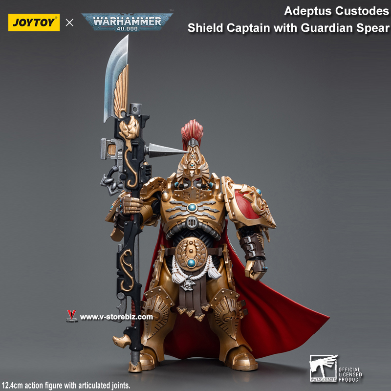 JOYTOY Warhammer 40K Adeptus Custodes Shield Captain with Guardian Spear