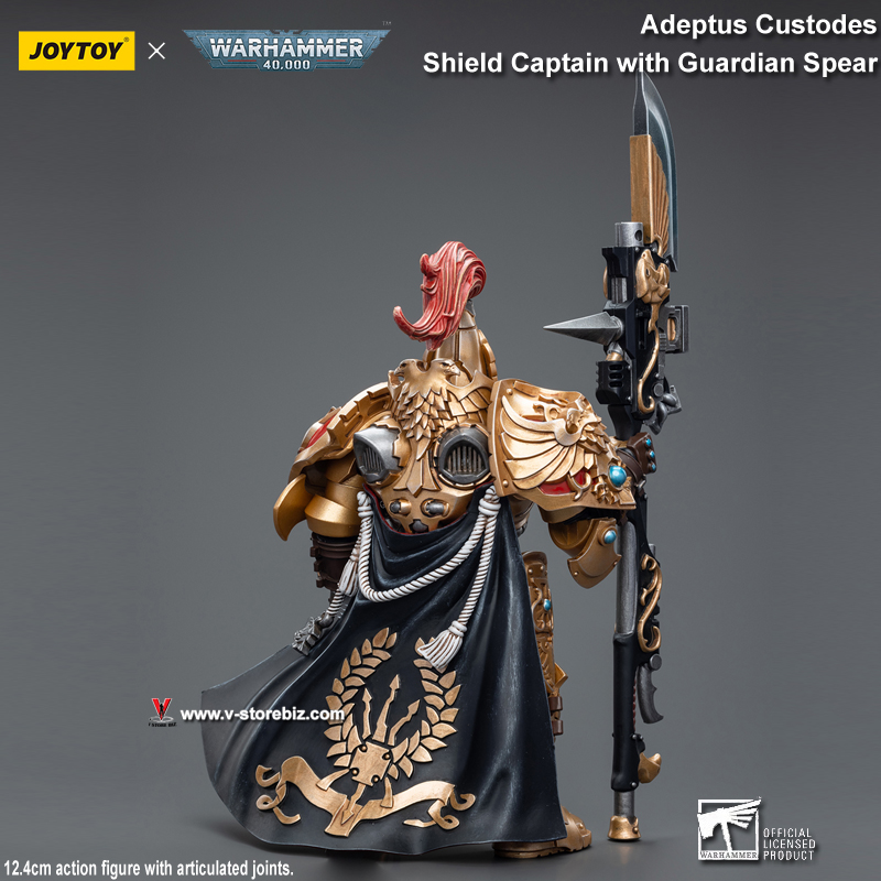 JOYTOY Warhammer 40K Adeptus Custodes Shield Captain with Guardian Spear