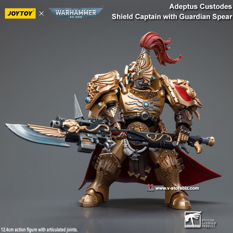 JOYTOY Warhammer 40K Adeptus Custodes Shield Captain with Guardian Spear