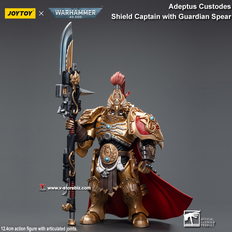 JOYTOY Warhammer 40K Adeptus Custodes Shield Captain with Guardian Spear