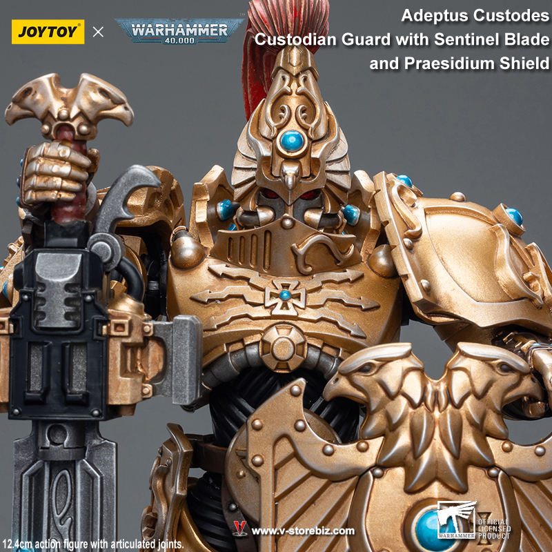 JOYTOY Warhammer 40K Adeptus Custodes Custodian Guard with Sentinel Blade and Praesidium Shield