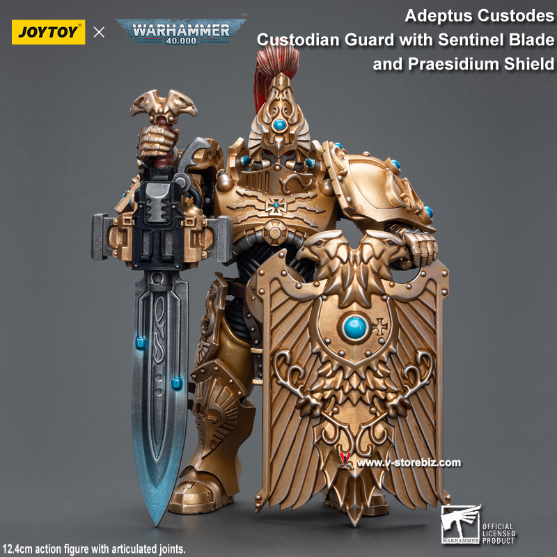 JOYTOY Warhammer 40K Adeptus Custodes Custodian Guard with Sentinel Blade and Praesidium Shield