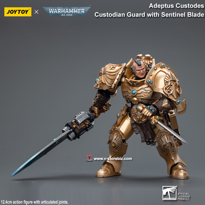 JOYTOY Warhammer 40K Adeptus Custodes Custodian Guard with Sentinel Blade