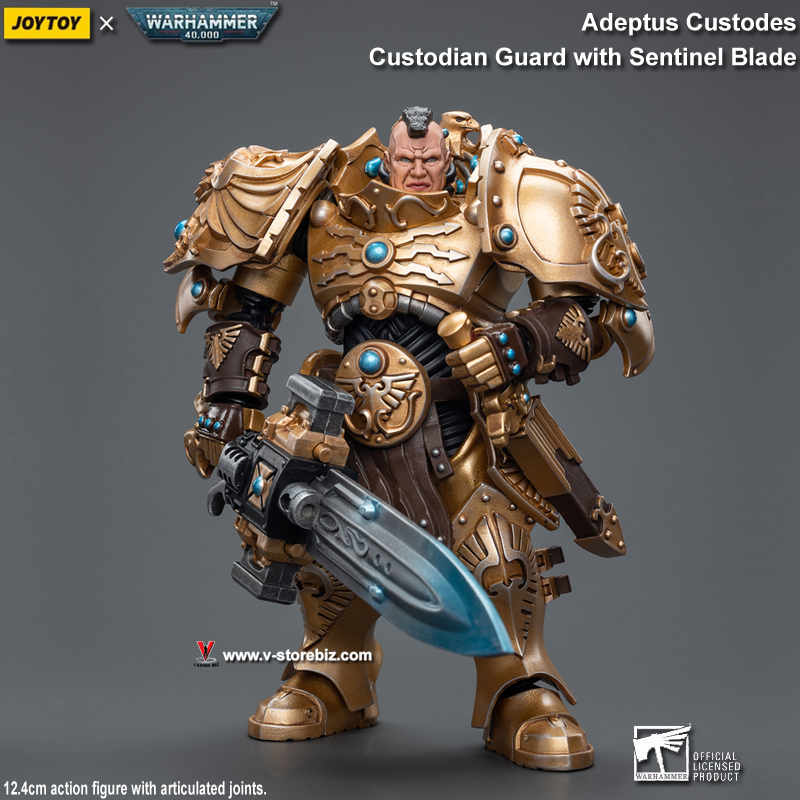 JOYTOY Warhammer 40K Adeptus Custodes Custodian Guard with Sentinel Blade