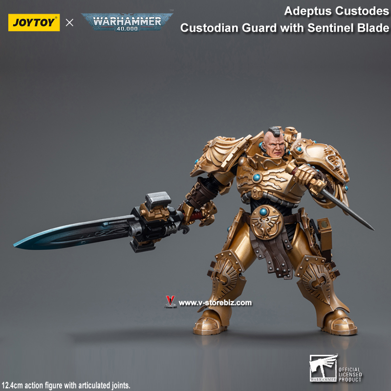 JOYTOY Warhammer 40K Adeptus Custodes Custodian Guard with Sentinel Blade