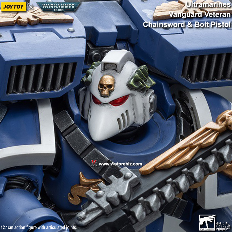 JOYTOY Warhammer 40K: Ultramarines Vanguard Veteran with Chainsword & Bolt Pistol