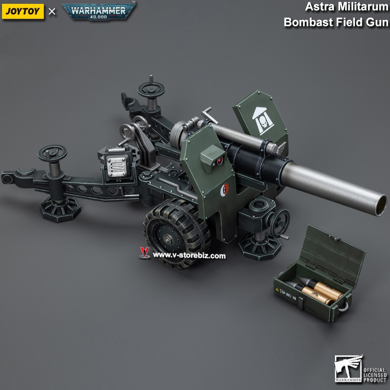 JOYTOY Warhammer 40K: Astra Militarum Ordnance Team with Bombast Field Gun Artillery