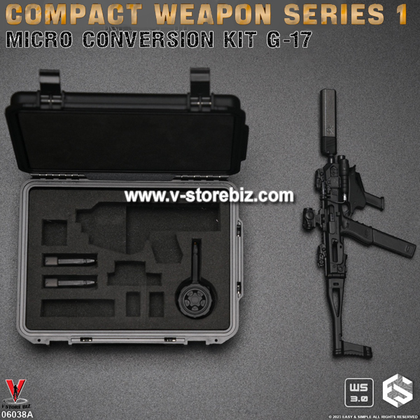 E&S 06038A Compact Weapon Series 1: Micro Conversion Kit G-17 (Black)