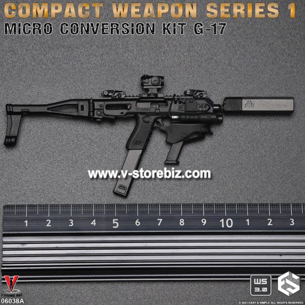 E&S 06038A Compact Weapon Series 1: Micro Conversion Kit G-17 (Black)