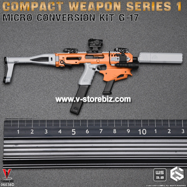 E&S 06038D Compact Weapon Series 1: Micro Conversion Kit G-17 (Orange)