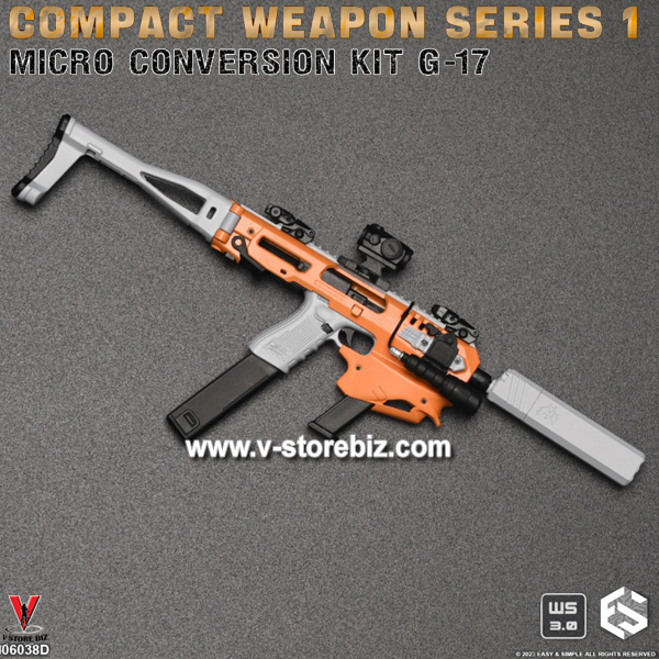 E&S 06038D Compact Weapon Series 1: Micro Conversion Kit G-17 (Orange)
