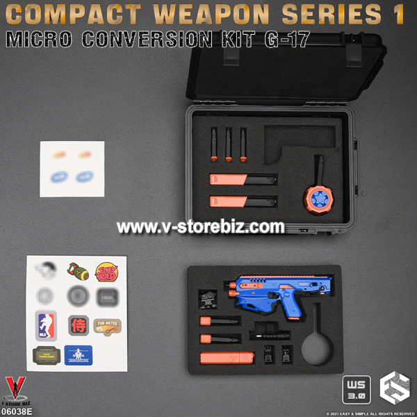 E&S 06038E Compact Weapon Series 1: Micro Conversion Kit G-17 (Blue)