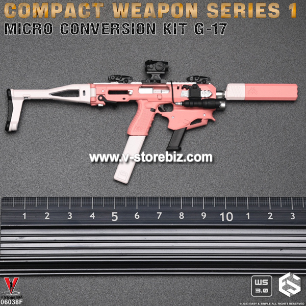 E&S 06038F Compact Weapon Series 1: Micro Conversion Kit G-17 (Pink)