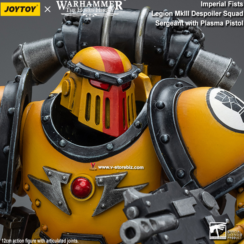 JOYTOY Warhammer 40K: Imperial Fists Legion MkIII Despoiler Squad Sergeant with Plasma Pistol