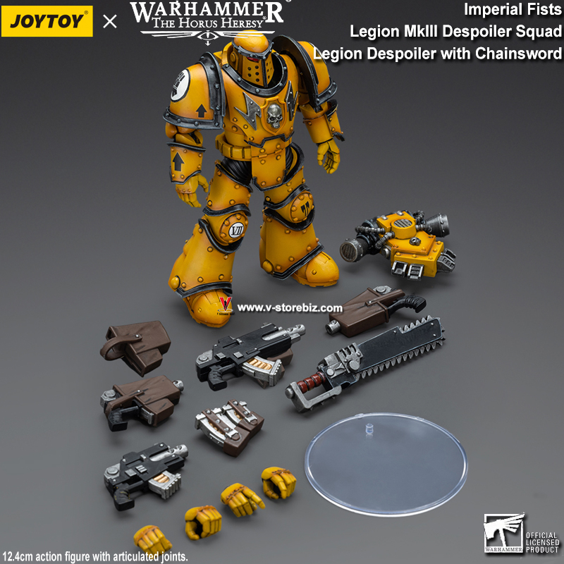 JOYTOY Warhammer 40K: Imperial Fists Legion MkIII Despoiler with Chainsword 