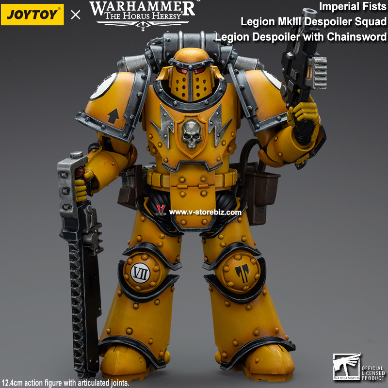 JOYTOY Warhammer 40K: Imperial Fists Legion MkIII Despoiler with Chainsword 