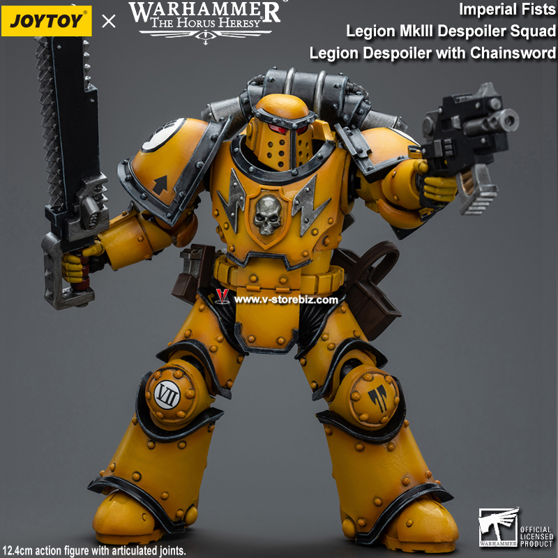 JOYTOY Warhammer 40K: Imperial Fists Legion MkIII Despoiler with Chainsword 