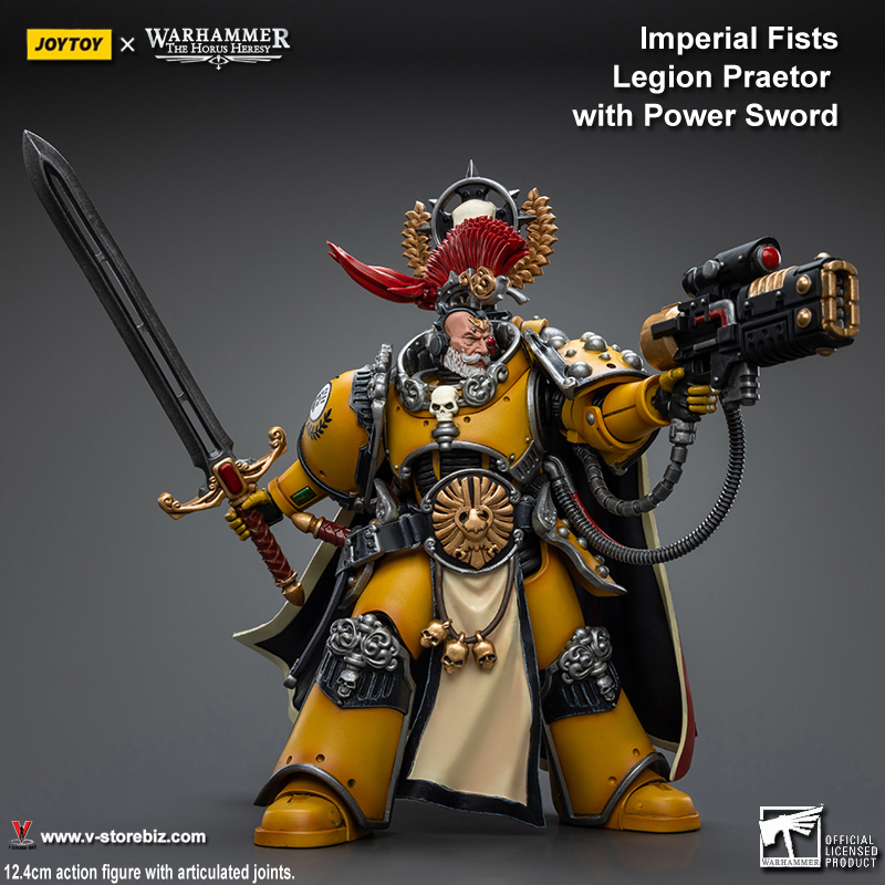 JOYTOY JT9138 Warhammer Imperial Fists Legion Praetor with Power Sword