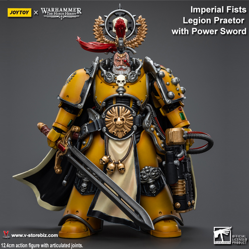 JOYTOY JT9138 Warhammer Imperial Fists Legion Praetor with Power Sword