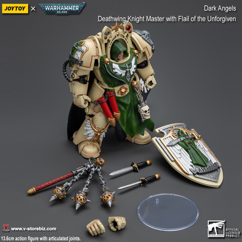 JOYTOY Warhammer 40K: Deathwing Knight Master with Flail of the Unforgiven