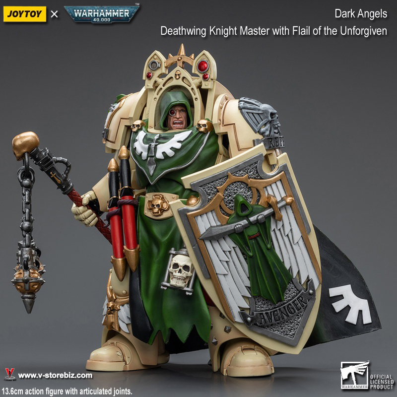 JOYTOY Warhammer 40K: Deathwing Knight Master with Flail of the Unforgiven