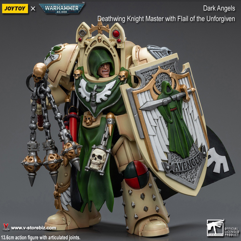 JOYTOY Warhammer 40K: Deathwing Knight Master with Flail of the Unforgiven