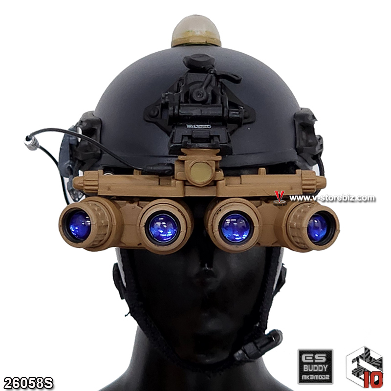 E&S 26058S DSI Sniper High Cut Helmet & GPNVG18 NVG