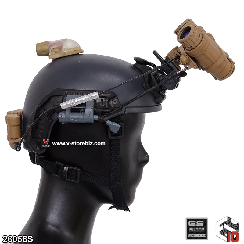 E&S 26058S DSI Sniper High Cut Helmet & GPNVG18 NVG