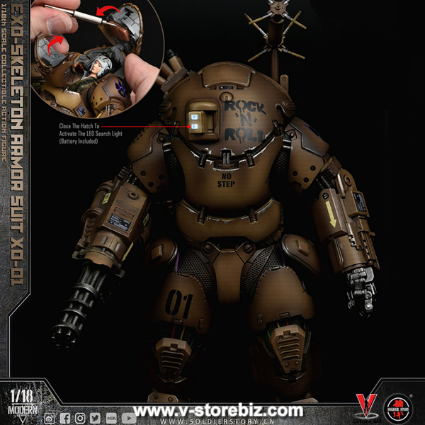 Soldier Story SSE001 EXO-Skeleton Armor Suit XO-01 with Pilot - V