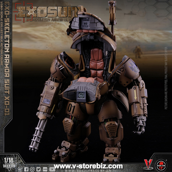 ミリタリー SoldierStory SSE001 1/18Armor Suit XO-01 Soldier Story SSE001 EXO-Skeleton Armor Suit XO-01 - V Store