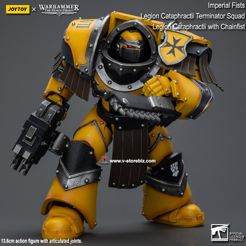 JOYTOY Warhammer 40K: Imperial Fists - Legion Cataphractii Terminator Squad: Chainfist