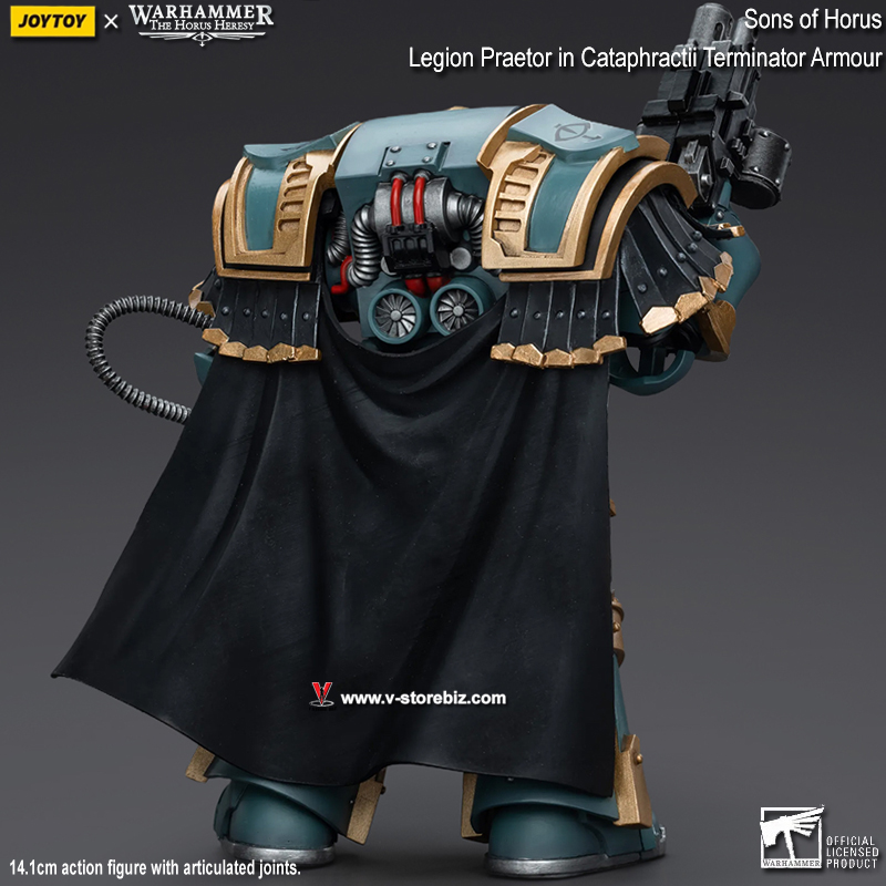 JOYTOY Warhammer 40K: Sons of Horus - Legion Praetor in Cataphractii Terminator Armour