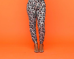 Hey You Joggers-Grey Multi Leopard