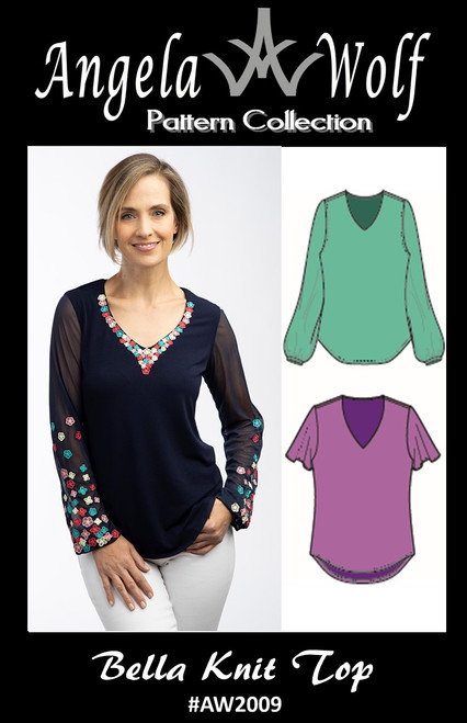 The Bella Knit Top #AW2009 | Angela Wolf Patterns