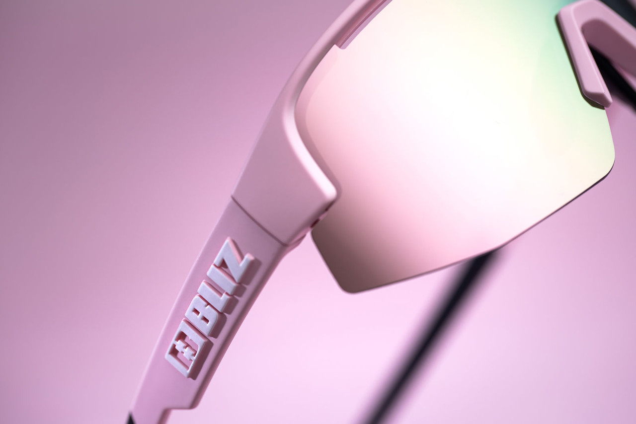 Bliz Matrix, Matte Powder Pink Frame, Brown with Rose Multi Lens