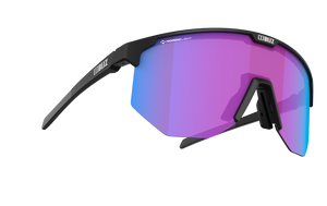 Bliz Hero Small Nano Optics Nordic Light, Matte Black Frame, Begonia with Blue Multi Contrast Lens