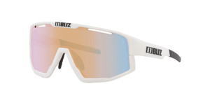 Bliz Fusion Small Nano Optics Nordic Light Matte White, Coral/Orange Mirror Blue Lens Bliz Fusion Small Nano Optics Nordic Light Matte White, Coral/Orange Mirror Blue Lens