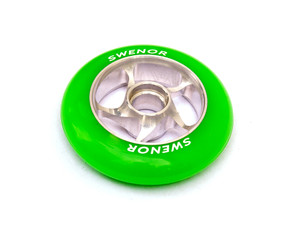 Wheel Complete, 80c Urethane Racing Green Skate Wheel + Ceramic bearings